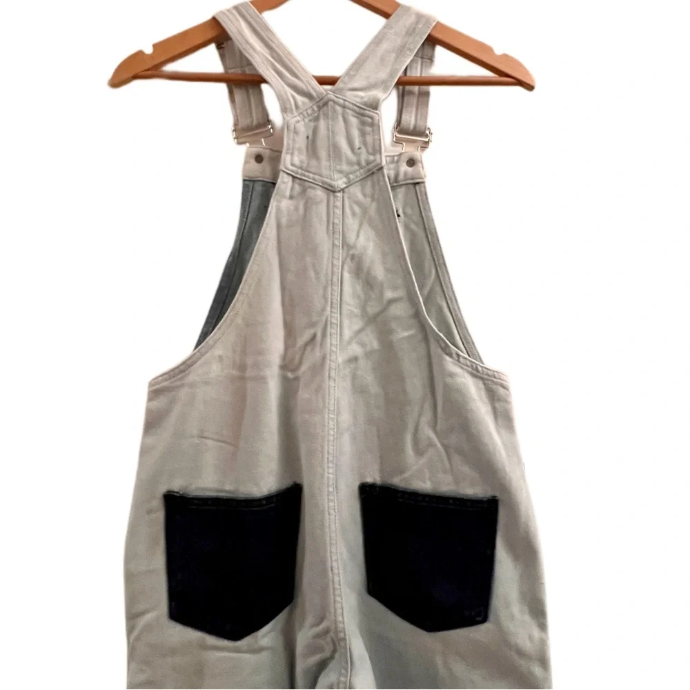 Momokrom Distressed Patchwork Denim Overalls Dolls Kill - Picture 8 of 12